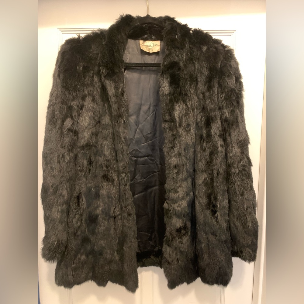 100% Rabbit Fur Coat